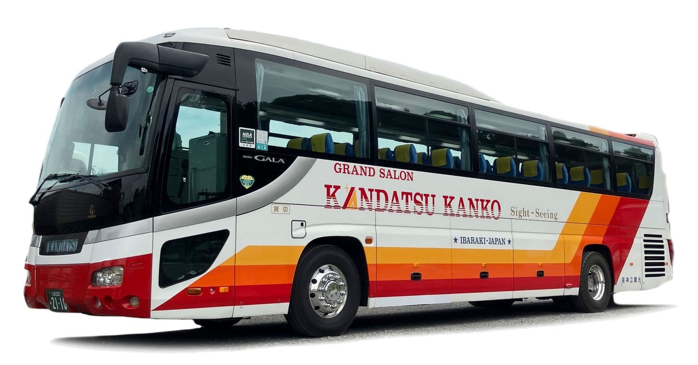 神立観光の４９名乗りのバスの外観