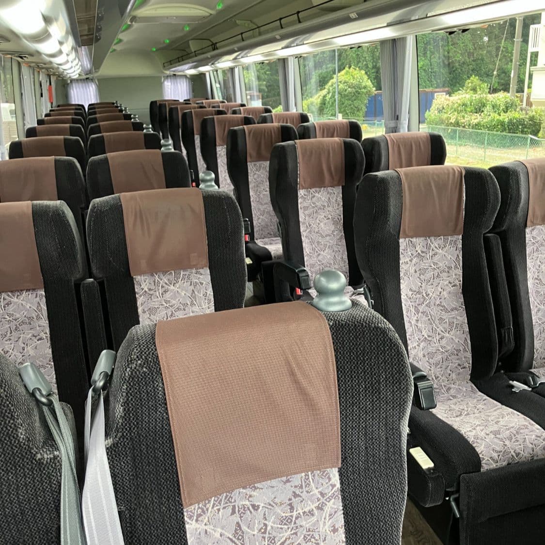 神立観光の36名乗りのバスの内部の画像